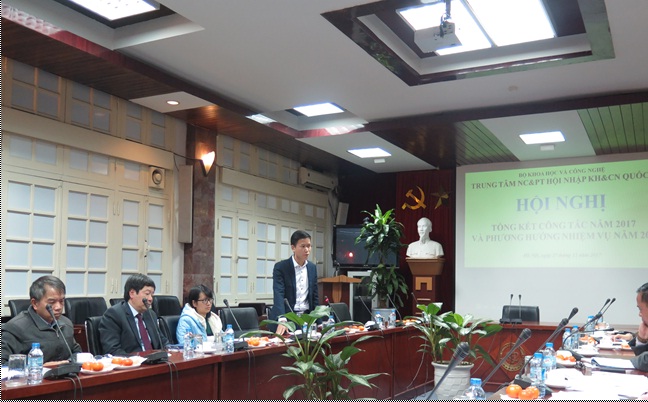 Đại diện Đoàn Thanh Niên Bộ KH&CN, Ông Lê Vũ Tiến – Phát biểu ý kiến tại Hội nghị