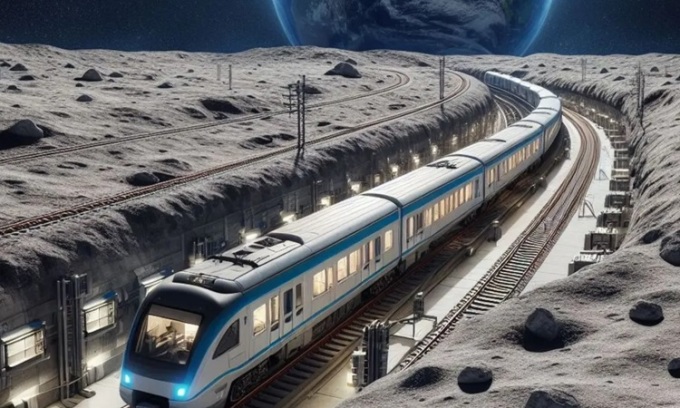 Mỹ lên kế hoạch xây đường sắt trên Mặt Trăng